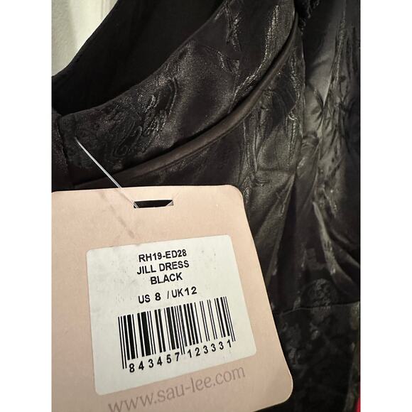 SAU LEE Jill Chinese Jacquard Pencil Dress in Black - Picture 7 of 12